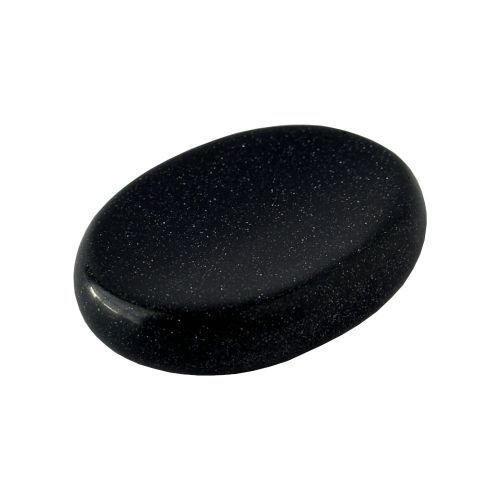 Polished blue sandstone worry stone for calm confidence